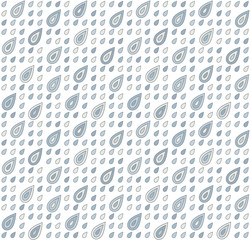 Pattern with stylized rain drops