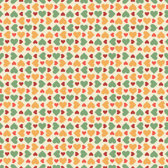 Seamless stylish pattern with hearts