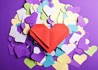 valentine's paper heart , valentine's day , day valentine