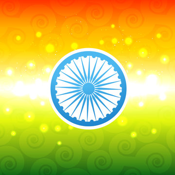 shiny indian flag