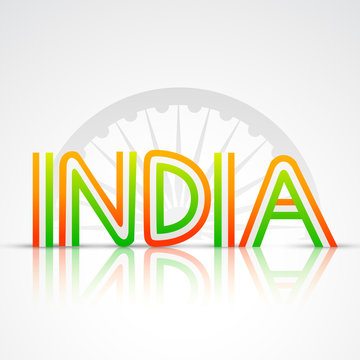 indian flag text