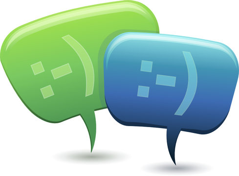 Personnage bulle en conversation