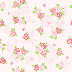Fototapeta premium Floral background for scrapbook.