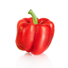 fresh red sweet pepper vegetables