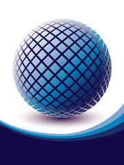 Colorful digital globe design vector.