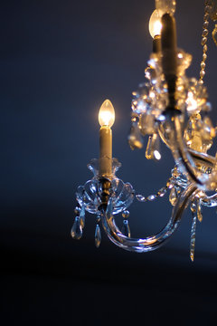 Close up detail of chandelier
