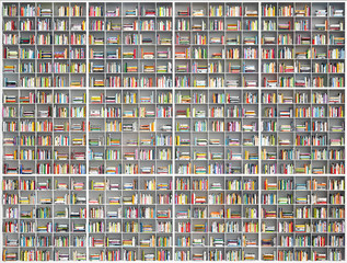 gigantische boekenplank - gigantische enorme boekenplank