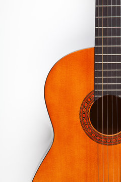 Detail of acoustic guitar