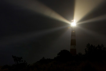 Lighthouse in the dark