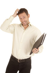 scratching head binder
