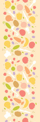 Vector vegetarian cooking vertical seamless pattern background