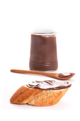 baguette with cocolate spread