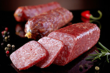 salami sausages