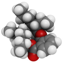 Bis(2-ethylhexyl) phthalate (DEHP or dioctylphthalate, DOP) mole