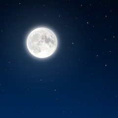 Full moon vector - 48357491