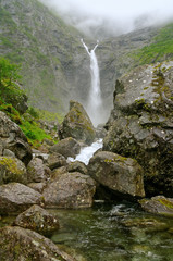 Norway waterfall.