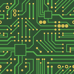 Circuit board seamless pattern