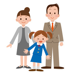 入学式　親子　女の子