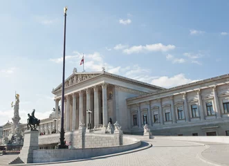 Deurstickers Vienna Parliament © Fyle