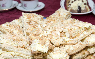 Home made napoleon pastry