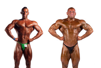 Fototapeta premium bodybuilders flexing