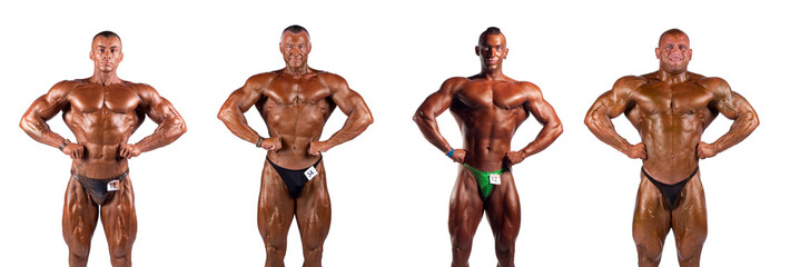 Fototapeta premium bodybuilders flexing