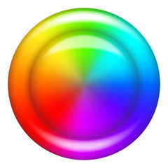 Rainbow button circle