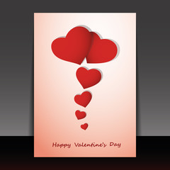 Fototapeta na wymiar Valentine's Day Card