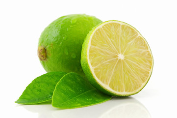 Fresh Lime isolated on white background