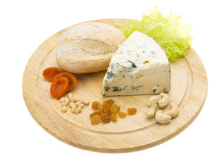 Slice of blue cheese