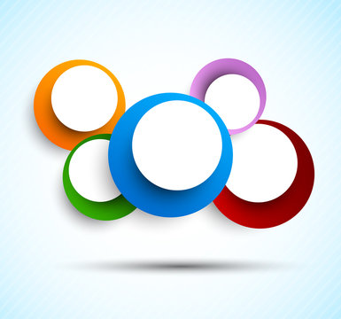 Background with colorful circles