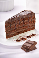 cream chocolate fruit cake sweet food dessert