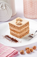 cream chocolate fruit cake sweet food dessert