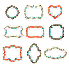 Set of Hand-Drawn frames