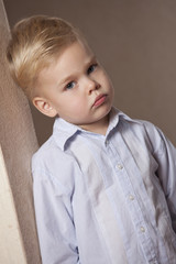 Sad little boy