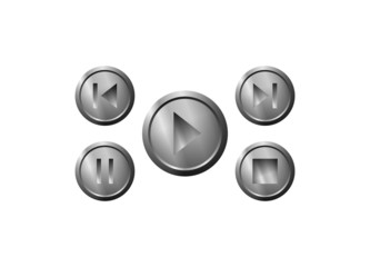 metal control button