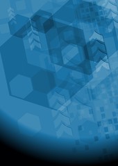 Modern dark blue vector background