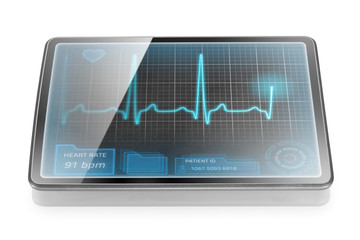 ECG on tablet © Štěpán Kápl