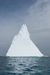 Iceberg in the form of a pyramid.