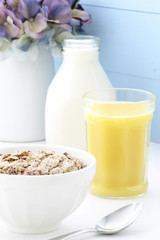 delicious and healthy berries cereal