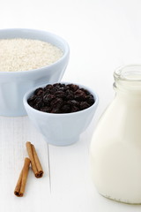 Rice pudding ingredients