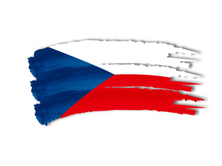 Czech flag drawing