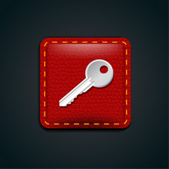 Key icon leather icon