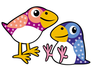 two childish birds