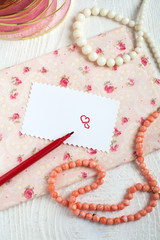Saint Valentine's Love letter in romantic style