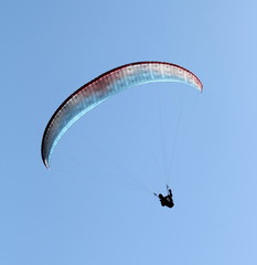 Paraglider in the sky