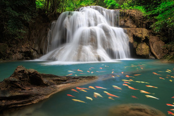 The Huai Mae Khamin Waterfall , Thailand