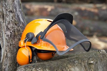 protective helmet outdoor shot