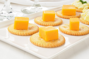 Cheese and crackers