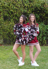 Two Cute Cheerleaders